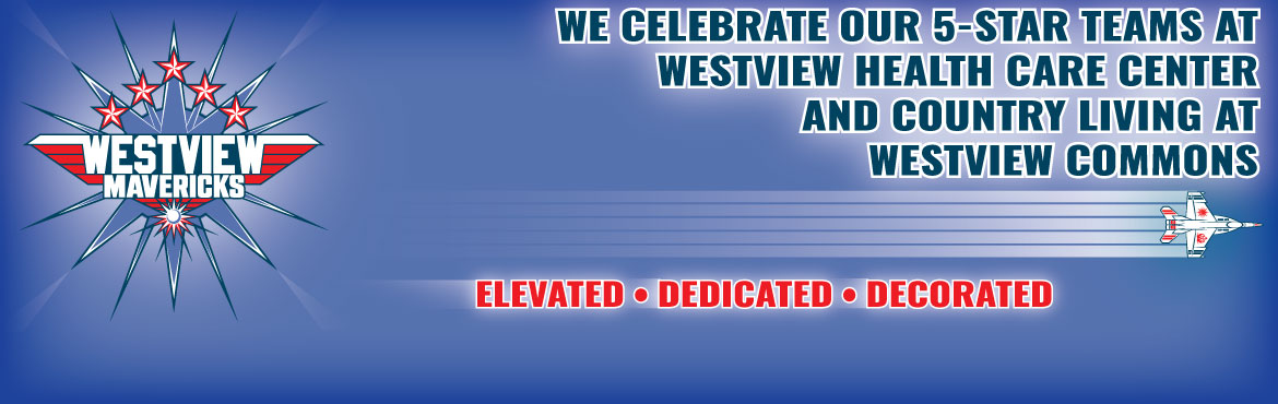 Westview Health Care Center sign banner