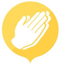 hands in prayer icon