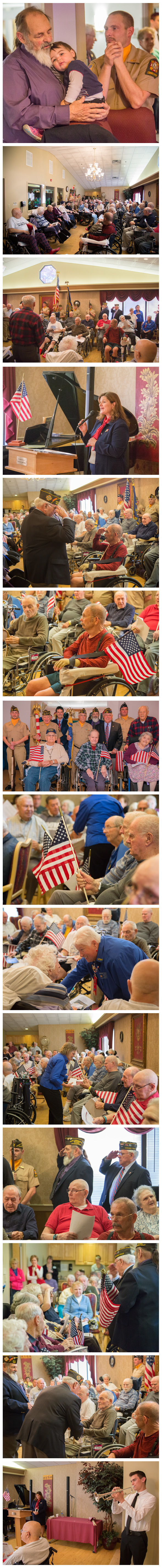 image of Veterans Day service at Westview